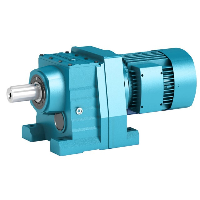 Inline ang helical gear motor